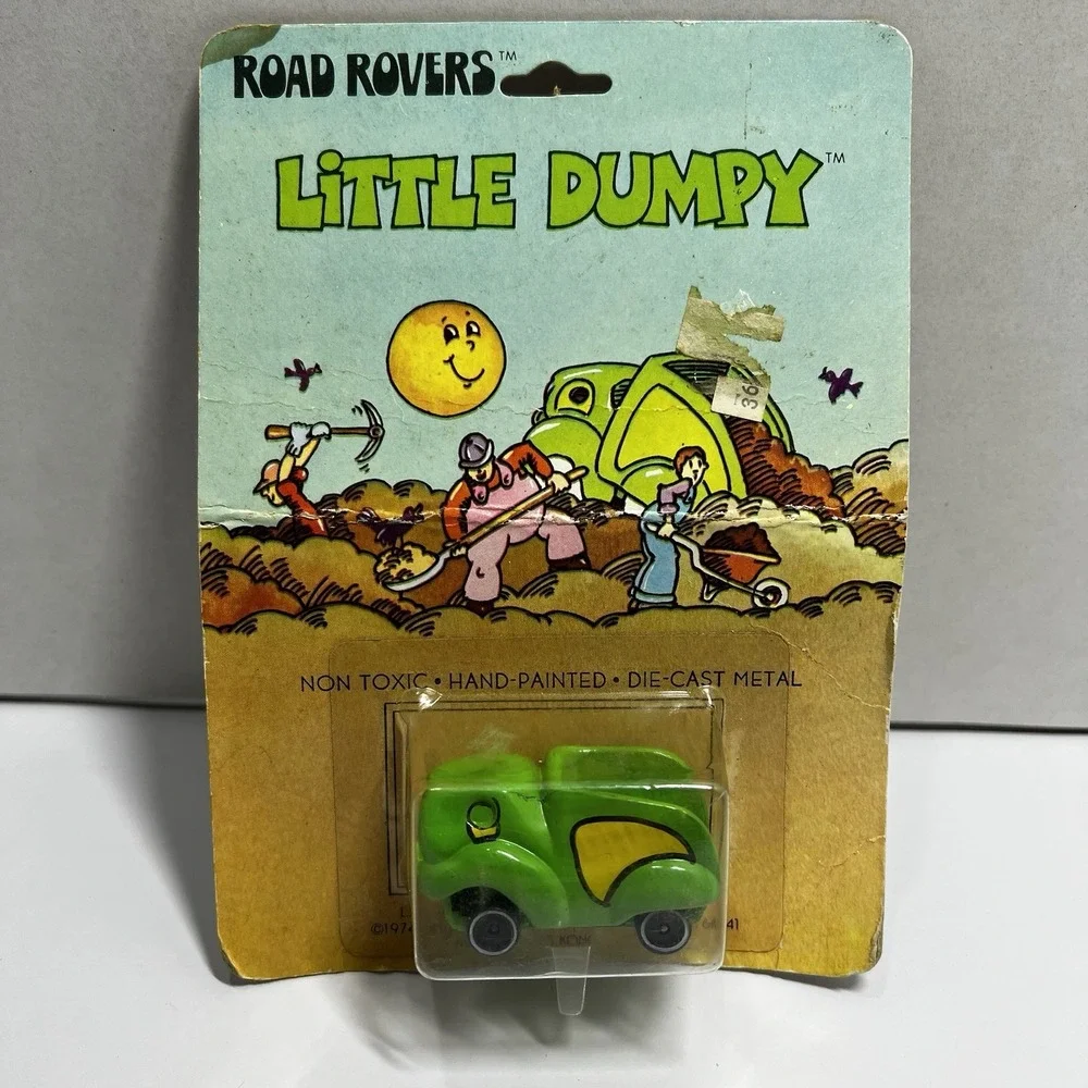 RARE VTG 1ST SERIES 1974 HALLMARK ROAD ROVERS LITTLE DUMPY DUMP TRUCK IN PACKAG